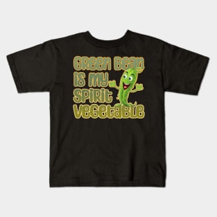 Green Bean is My Spirit Vegetable Kids T-Shirt